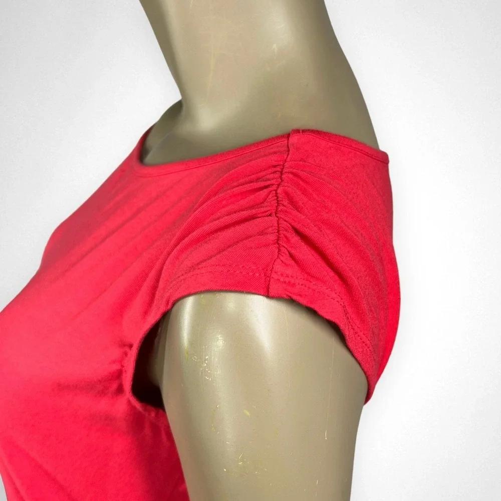 CHICO'S Small Taryn Sleeveless Tee Shirt Dress in Summerberry‎ Vacation Summer